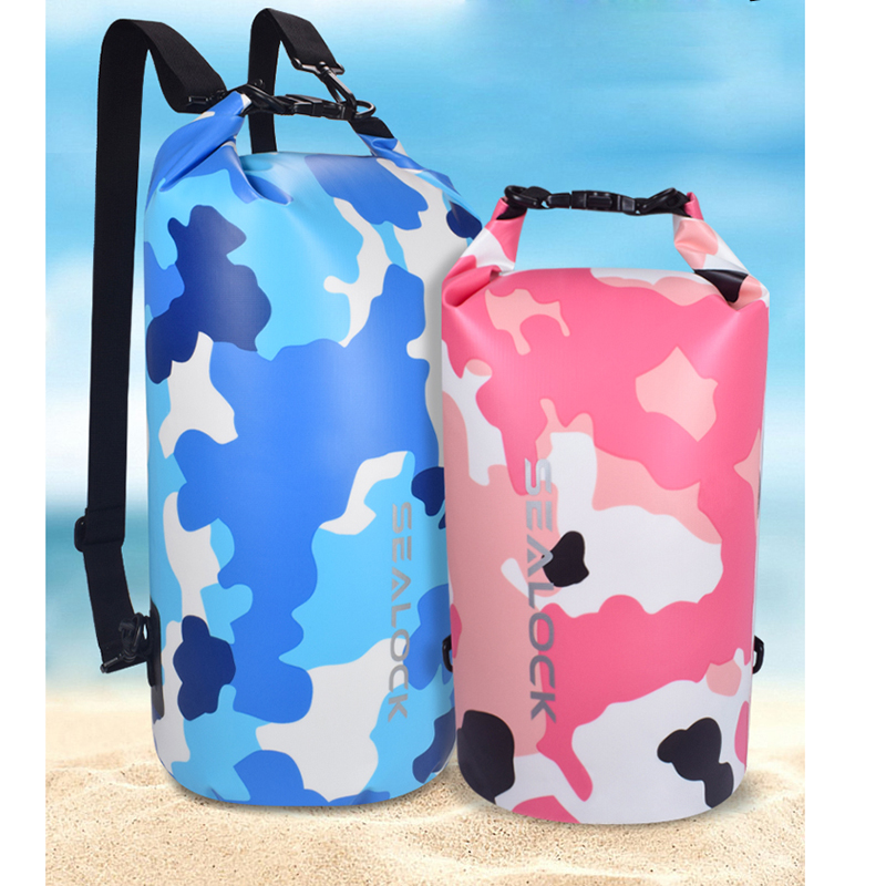 Mála Tirim Sealock Camo Backpack Snámh uiscedhíonach