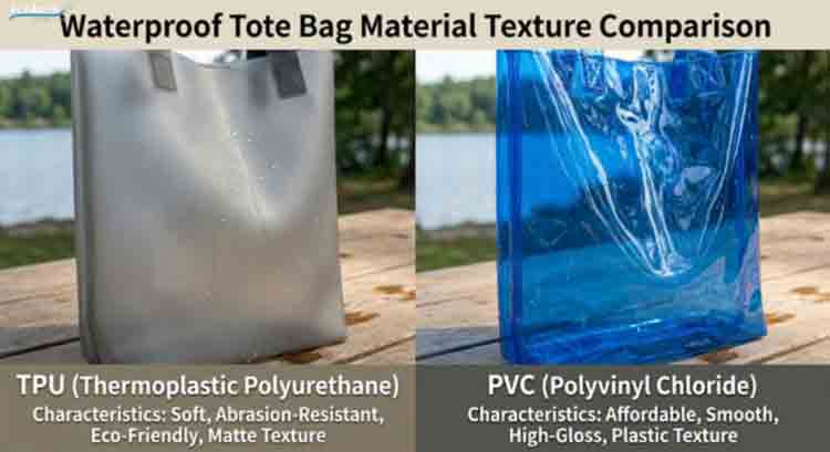 Mála Duffel Uiscedhíonach TPU vs PVC Cé acu Ábhar Níos faide