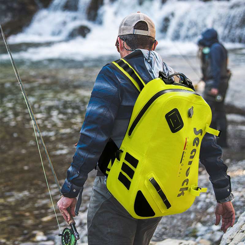 Pacáiste iascaireachta eitilt 24L backpack uiscedhíonach